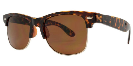 Wholesale - 7583 - Retro Horn Rimmed Bulk Sunglasses with Smoke Lens - Dynasol Eyewear