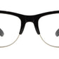 Wholesale - 7583 N - Retro Horn Rimmed Sunglasses with Clear Lens - Dynasol Eyewear