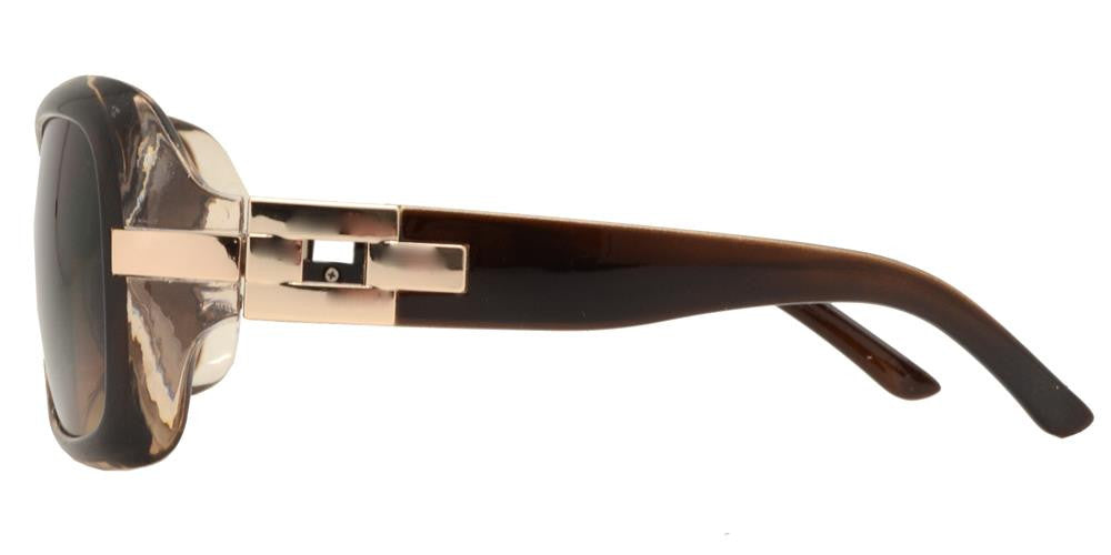 Wholesale - 7585 - Women's Fashion Metal Accent Sunglasses - Dynasol Eyewear