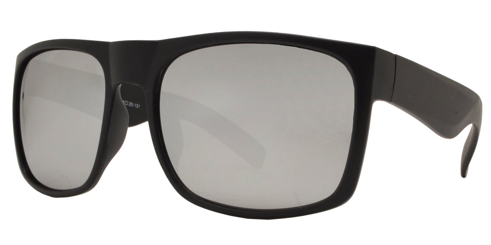 Wholesale - 7633 Spectrum - Classic Square Sports Sunglasses with Color Mirror Lens - Dynasol Eyewear