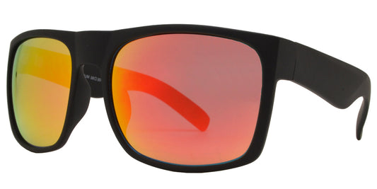 Wholesale - 7633 Spectrum - Classic Square Sports Sunglasses with Color Mirror Lens - Dynasol Eyewear