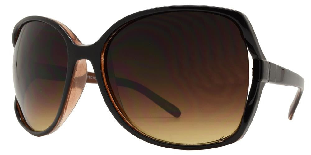 Wholesale - 7711 - Plastic Butterfly Sunglasses with Cut Out Temple - Dynasol Eyewear