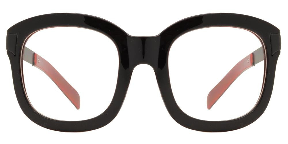 Wholesale - 7756 N - Clear Lens Square Horn Rimmed Plastic Sunglasses - Dynasol Eyewear