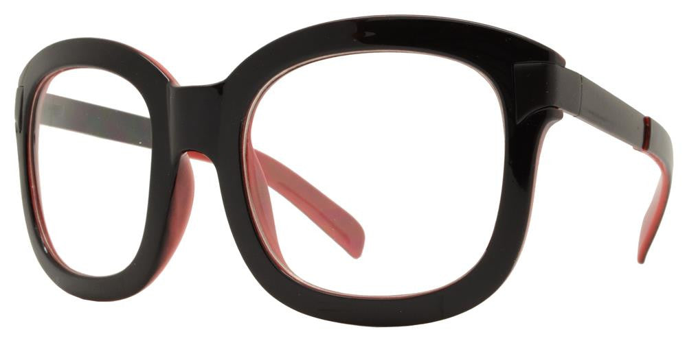 Wholesale - 7756 N - Clear Lens Square Horn Rimmed Plastic Sunglasses - Dynasol Eyewear