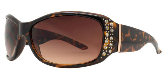 Wholesale - 7808 BX - Women's Rectangular Fashion Sunglasses with Rhinestones - Dynasol Eyewear