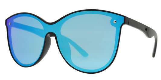 Wholesale - 7982 - Plastic Sunglasses with One Piece Flat Lens - Dynasol Eyewear