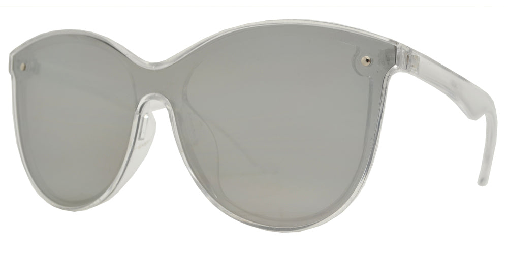Wholesale - 7982 - Plastic Sunglasses with One Piece Flat Lens - Dynasol Eyewear