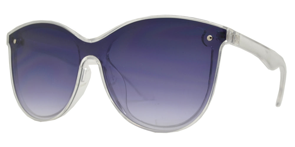 Wholesale - 7982 - Plastic Sunglasses with One Piece Flat Lens - Dynasol Eyewear