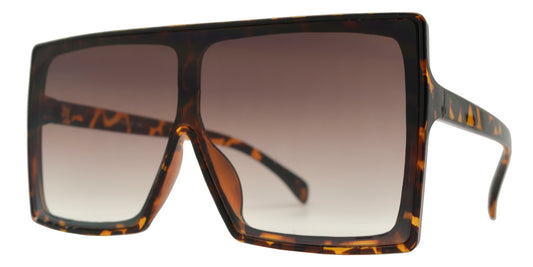 Wholesale - 7985 - One Piece Flat Lens Flat Top Sunglasses - Dynasol Eyewear