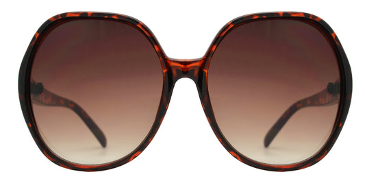 Wholesale - 7990 - Large Oval Plastic Sunglasses - Dynasol Eyewear