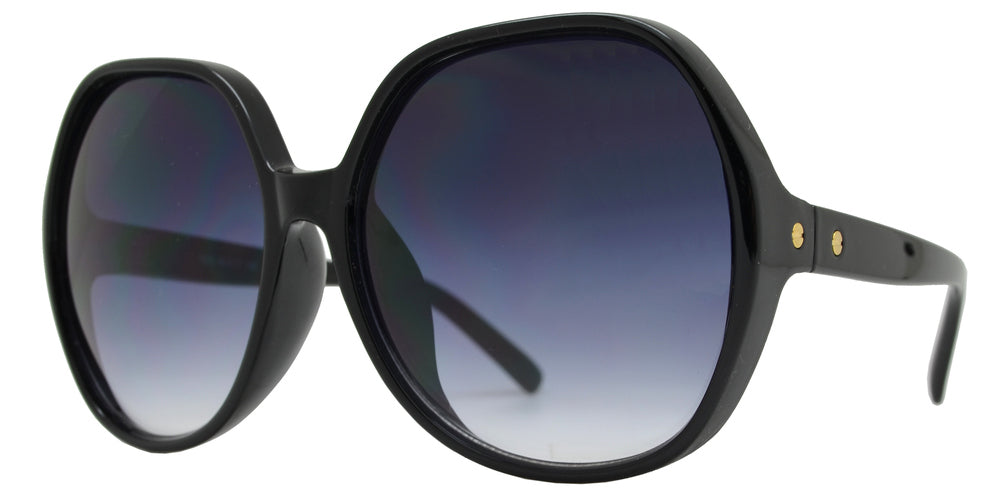 Wholesale - 7990 - Large Oval Plastic Sunglasses - Dynasol Eyewear