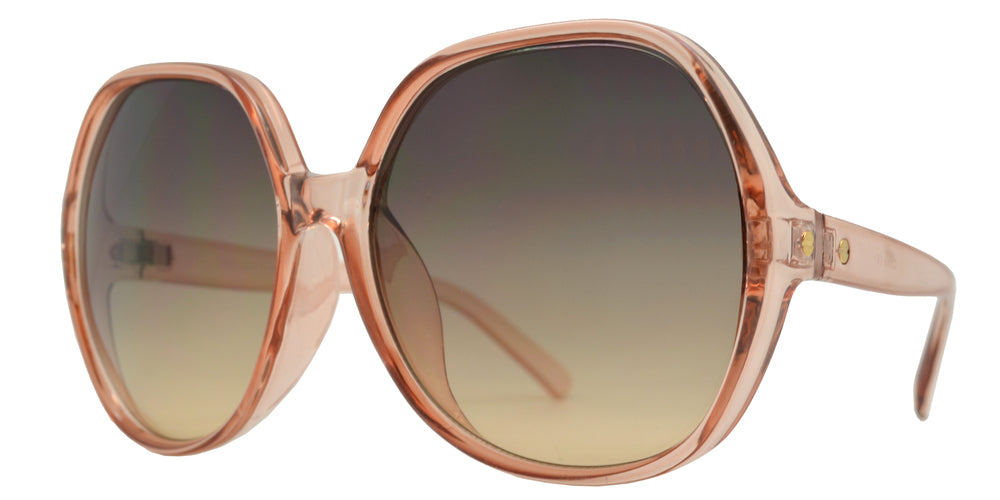 Wholesale - 7990 - Large Oval Plastic Sunglasses - Dynasol Eyewear