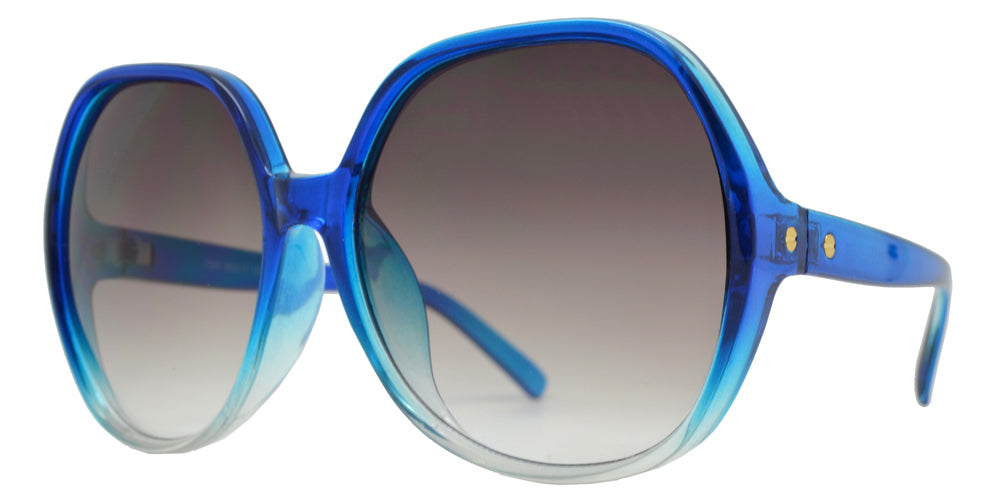 Wholesale - 7990 - Large Oval Plastic Sunglasses - Dynasol Eyewear