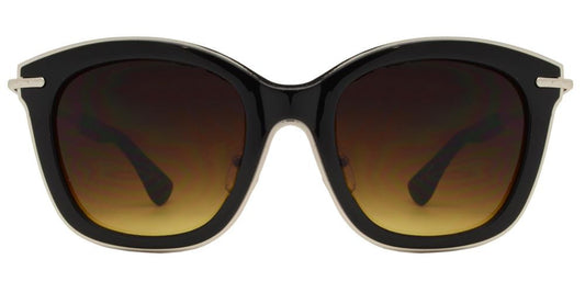 Wholesale - 8108 - Square Horn Rimmed Sunglasses with Metal Temple - Dynasol Eyewear