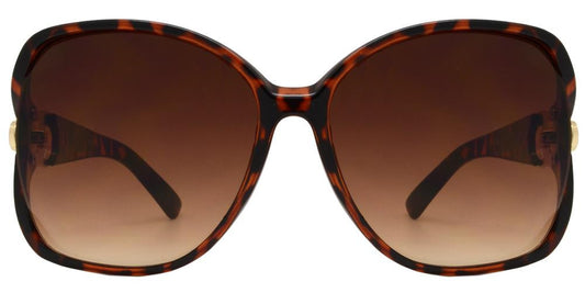 Wholesale - 8339 - Women's Large Fashion Sunglasses with Rings on Temple - Dynasol Eyewear