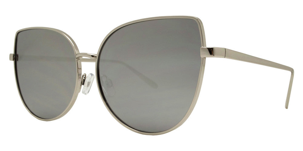 Wholesale - 8562 Color - Women's Modern Metal Cat Eye Sunglasses with Flat Lens - Dynasol Eyewear