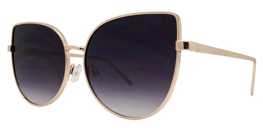 Wholesale - 8562 Color - Women's Modern Metal Cat Eye Sunglasses with Flat Lens - Dynasol Eyewear