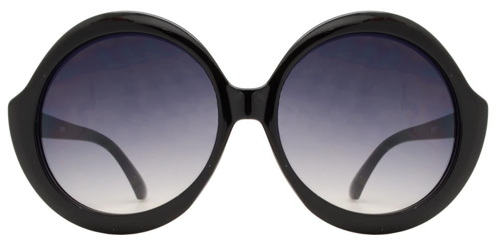 Wholesale - 8666 - Oversize Round Thick Frame Sunglasses - Dynasol Eyewear