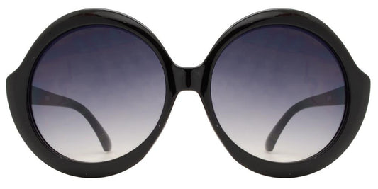Wholesale - 8666 - Oversize Round Thick Frame Sunglasses - Dynasol Eyewear