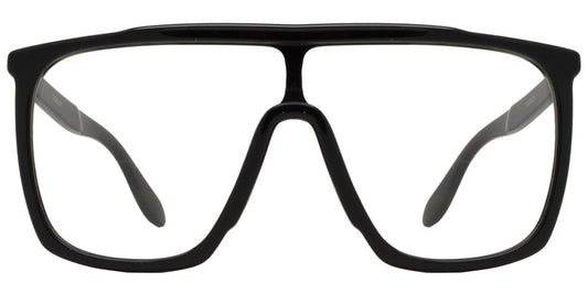 Wholesale - 8726 Clear - Flat Top Shield Lens Plastic Sunglasses with Clear Lens - Dynasol Eyewear