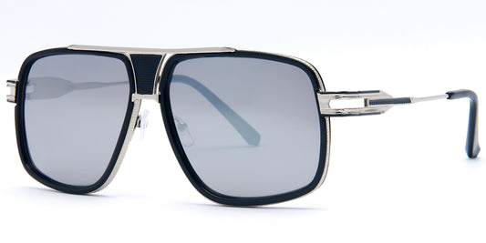 8799 - Square Flat Top Metal Sunglasses