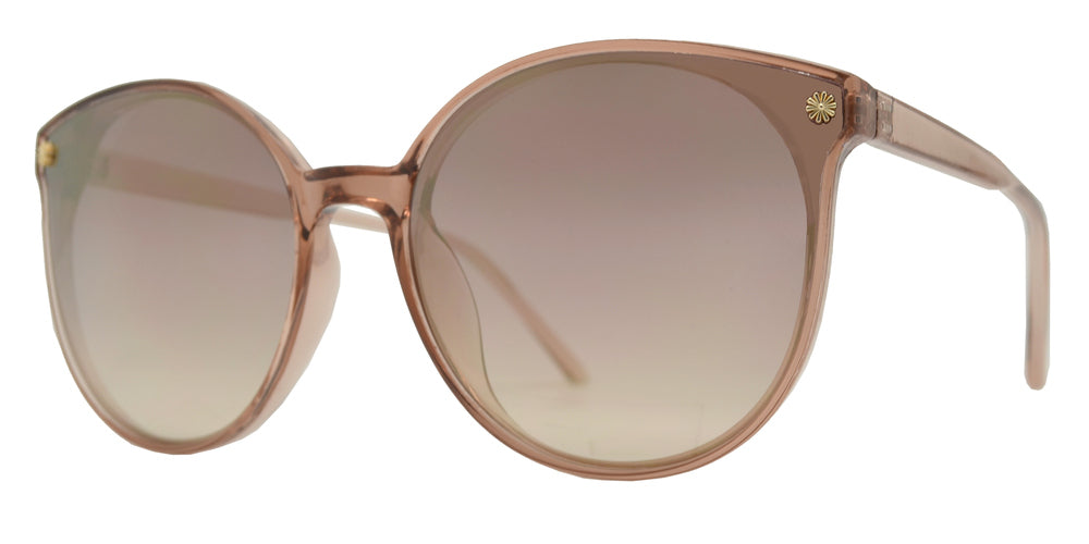 Wholesale - 8838 - Plastic Horn Rim Sunglasses with Flower Accent - Dynasol Eyewear