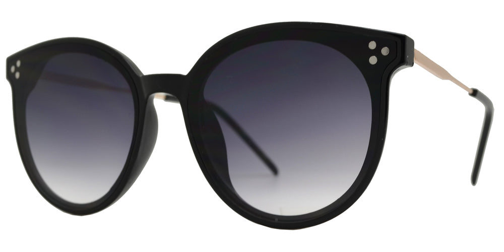 Wholesale - 8847 - Round Horn Rimmed Plastic Sunglasses - Dynasol Eyewear