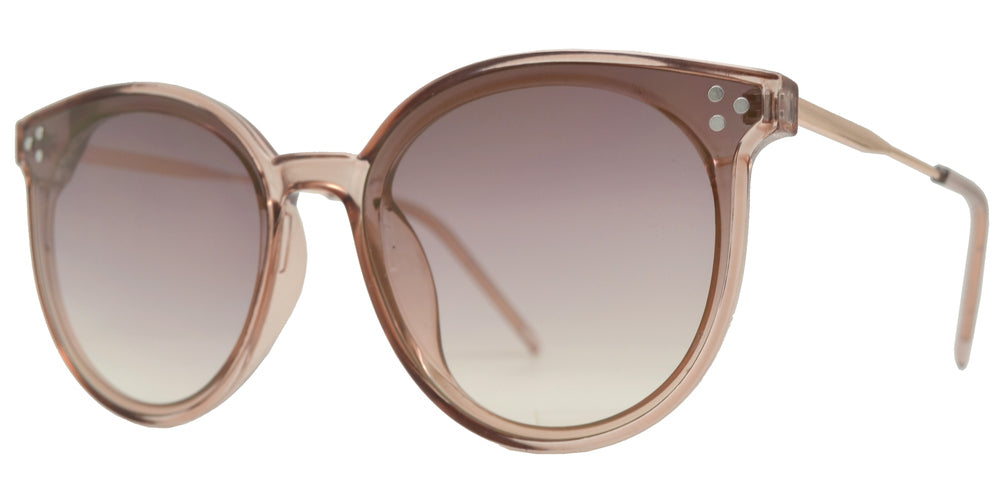 Wholesale - 8847 - Round Horn Rimmed Plastic Sunglasses - Dynasol Eyewear