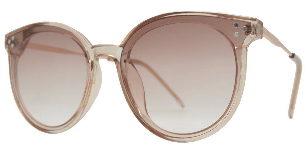 Wholesale - 8847 - Round Horn Rimmed Plastic Sunglasses - Dynasol Eyewear
