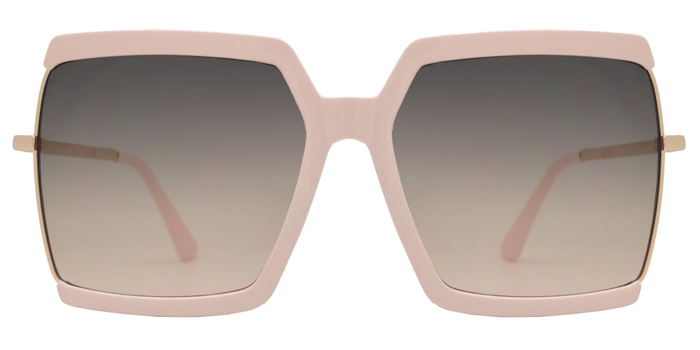 Wholesale - 8855 - Square Flat Lens Plastic Sunglasses - Dynasol Eyewear