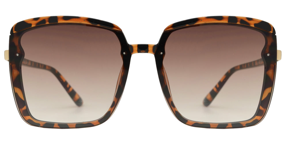 Wholesale - 8862 - Rimless Flat Lens Plastic Sunglasses - Dynasol Eyewear
