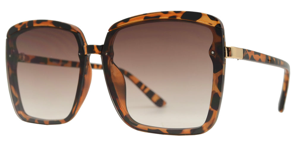 Wholesale - 8862 - Rimless Flat Lens Plastic Sunglasses - Dynasol Eyewear