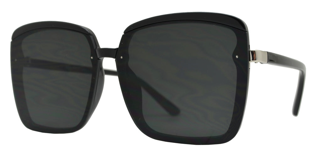 Wholesale - 8862 - Rimless Flat Lens Plastic Sunglasses - Dynasol Eyewear