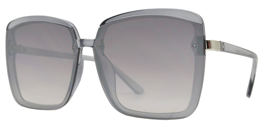 Wholesale - 8862 - Rimless Flat Lens Plastic Sunglasses - Dynasol Eyewear