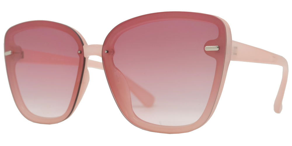Wholesale - 8870 - Rimless Plastic Cat Eye Sunglasses - Dynasol Eyewear