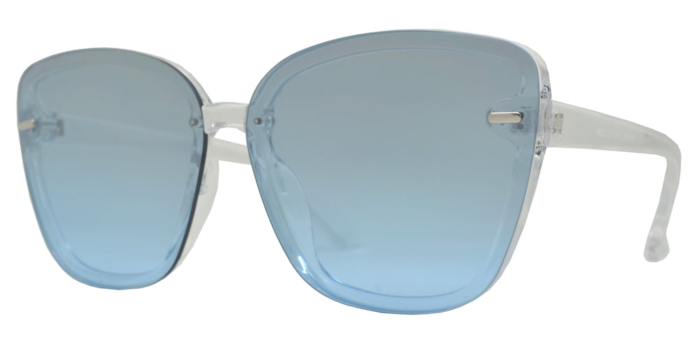 Wholesale - 8870 - Rimless Plastic Cat Eye Sunglasses - Dynasol Eyewear