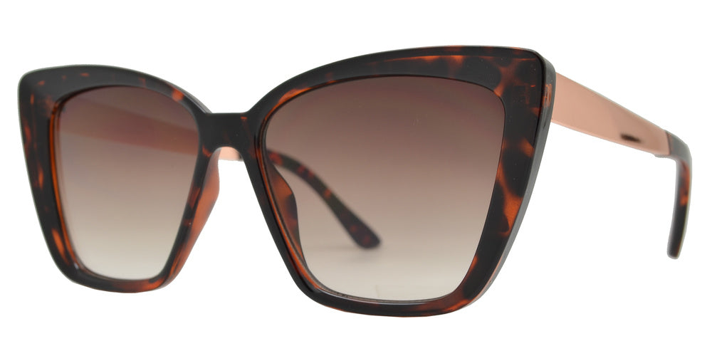 Wholesale - 8873 - Plastic Box Cat Eye Sunglasses - Dynasol Eyewear