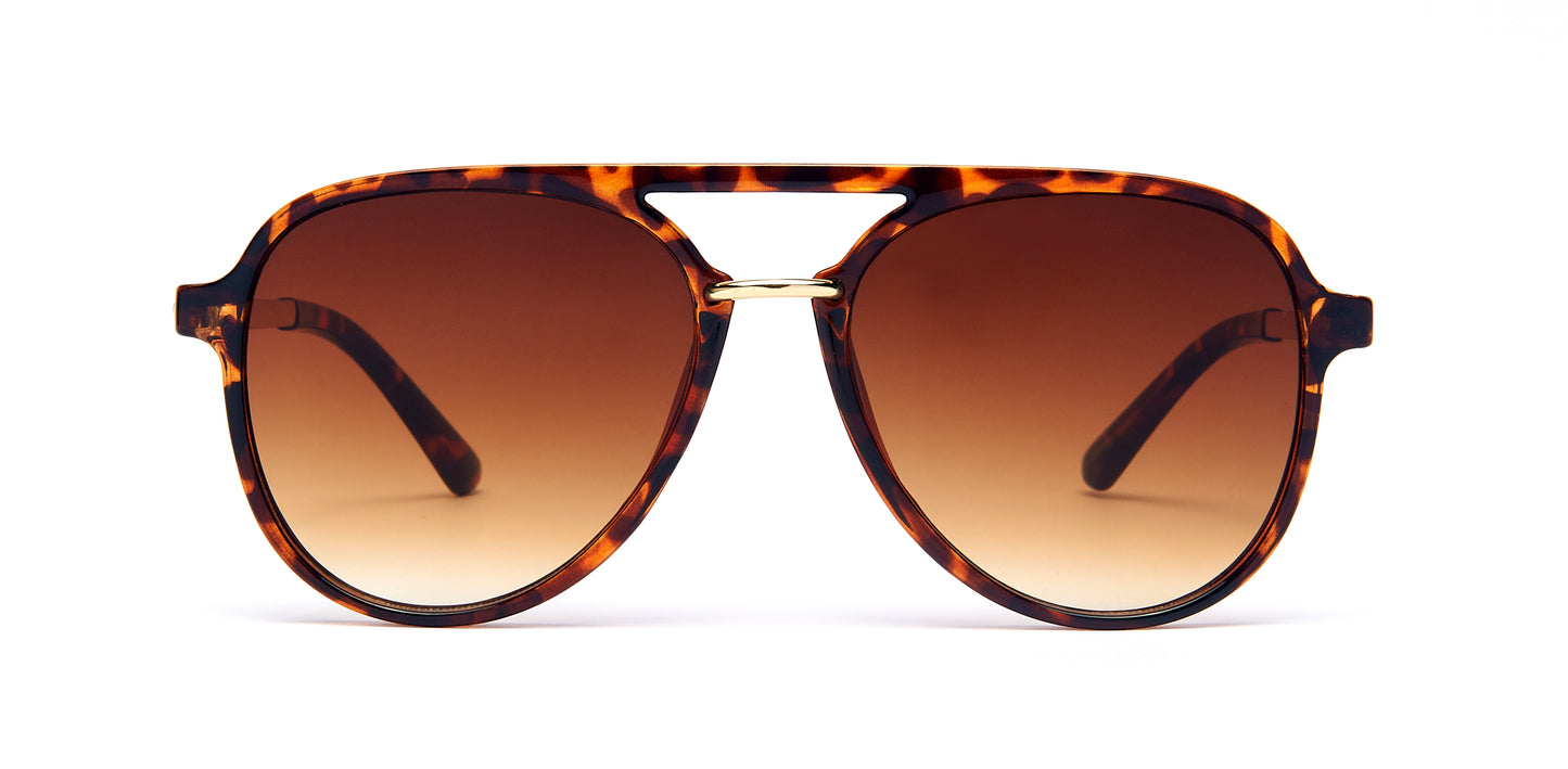 8951 - Plastic Flat Top Flat Lens Sunglasses