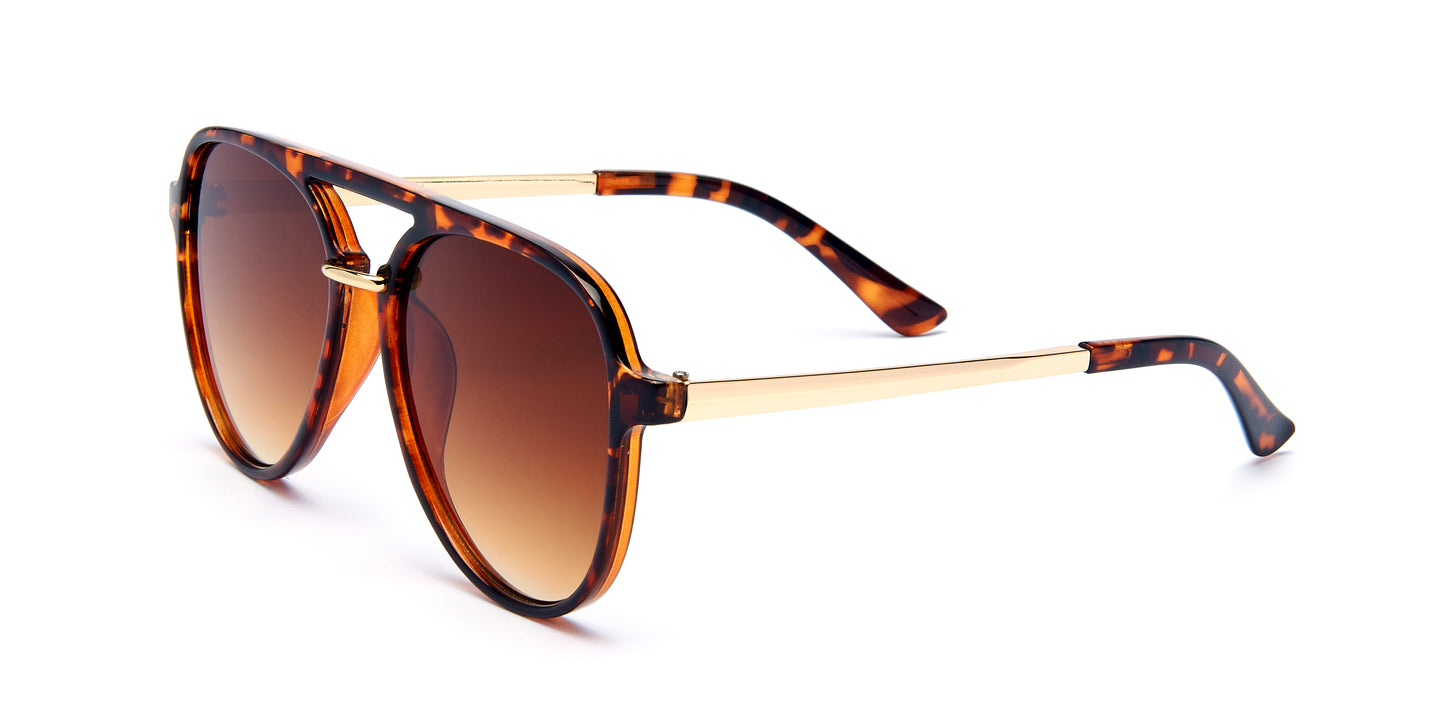 8951 - Plastic Flat Top Flat Lens Sunglasses