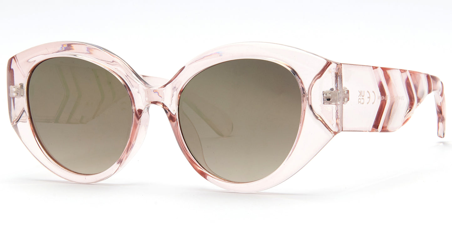 8954 - Fashion Plastic Oval Sunglasses