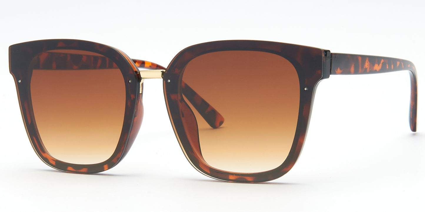 8956 - Fashion Plastic Rimless Sunglasses