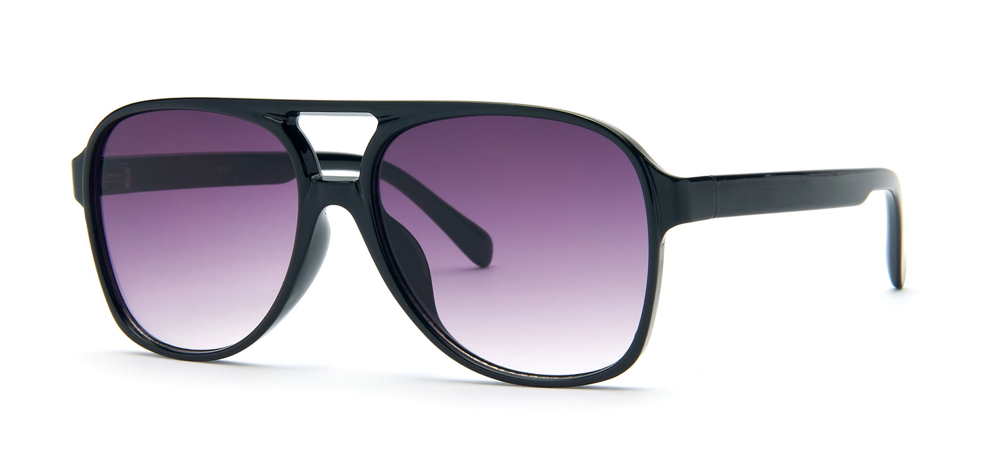 8957 - Plastic Flat Top Sunglasses