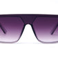 8959 - Flat Top One Piece Plastic Sunglasses