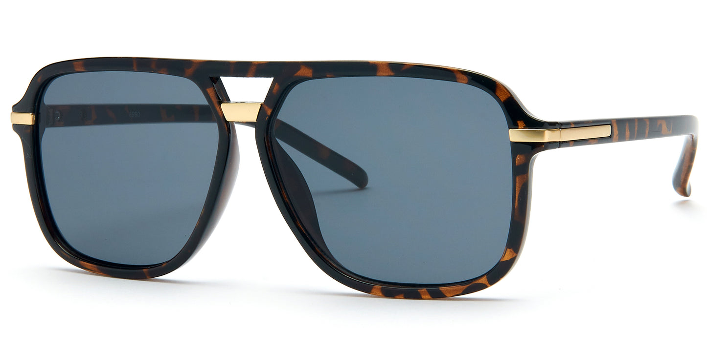 8960 - Fashion Plastic Flat Top Sunglasses