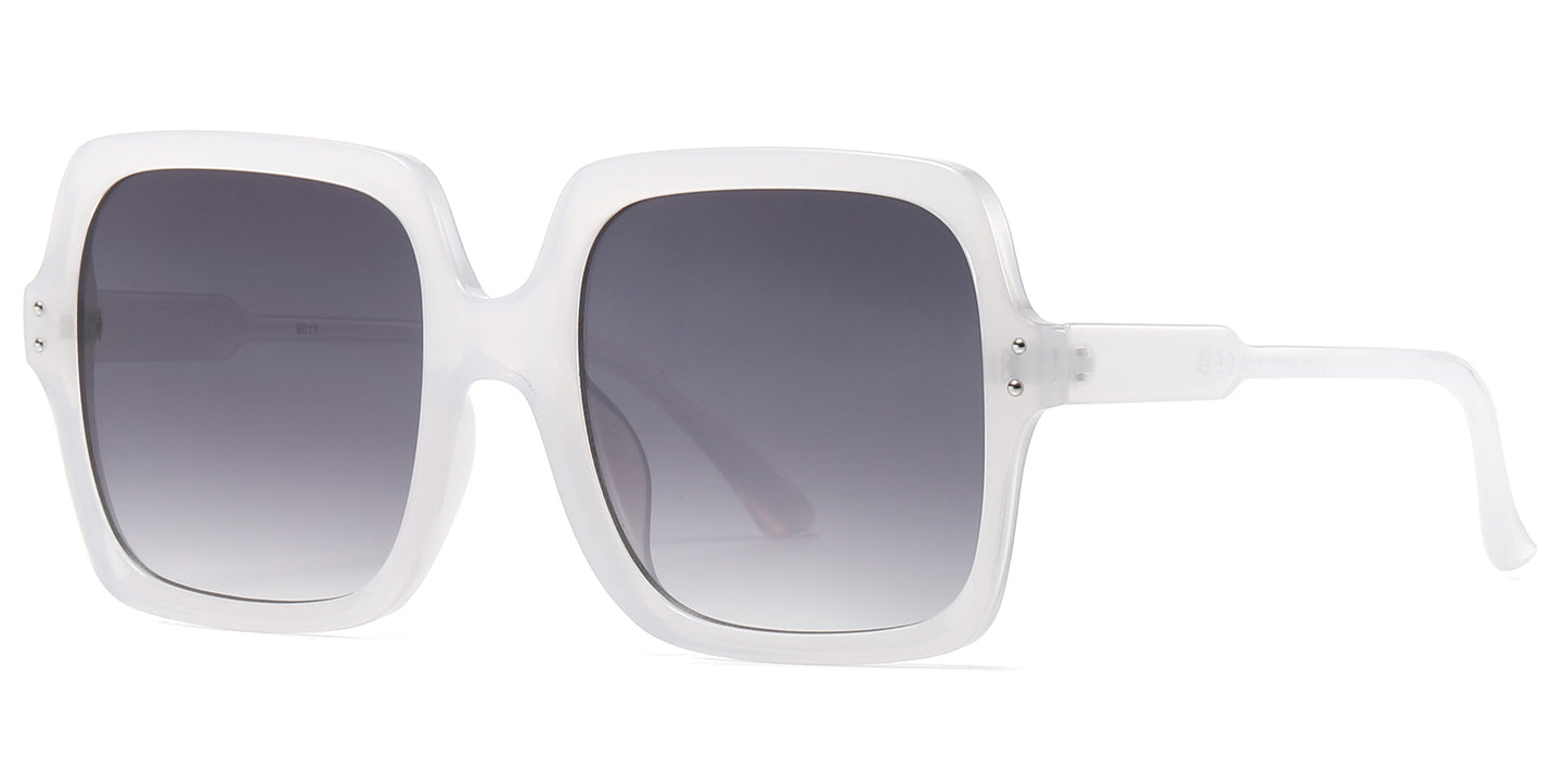 9011 - Plastic Square Women Fashion Sunglasses