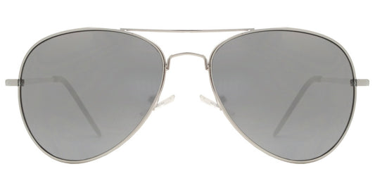 Wholesale - 9090 Chrome - Chrome Metal Oval Shaped Sunglasses with Mirror Lens - Dynasol Eyewear