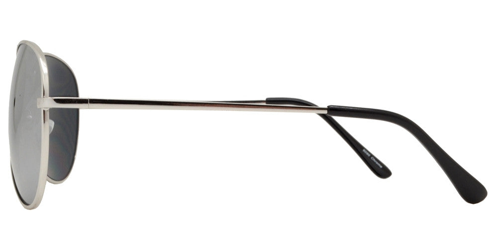 Wholesale - 9090 Chrome - Chrome Metal Oval Shaped Sunglasses with Mirror Lens - Dynasol Eyewear