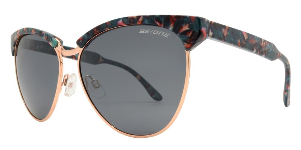 Wholesale - PL Anabel - Polarized Classic Horn Rimmed Half Frame Plastic Sunglasses - Dynasol Eyewear