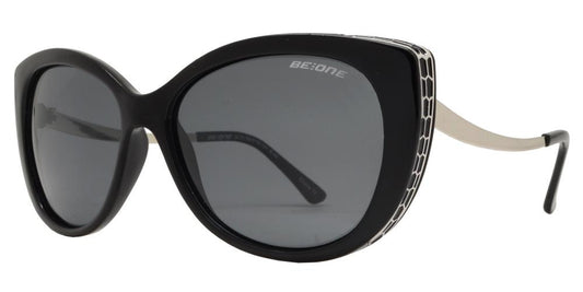 Wholesale - PL Alta - Polarized Women Cat Eye with Curved Temple Plastic Sunglasses - Dynasol Eyewear