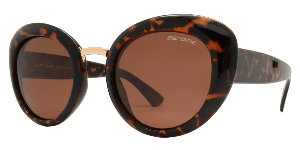 Wholesale - PL Andorra - Polarized Women Round Cat Eye Plastic Sunglasses - Dynasol Eyewear